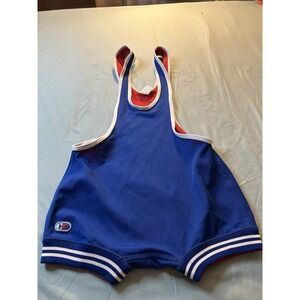 Cliff Keen Reversal wrestling singlet in red and blue small